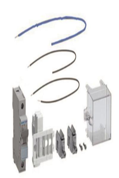 Kit de montage Hager ZY12M pour alimentation LS10A