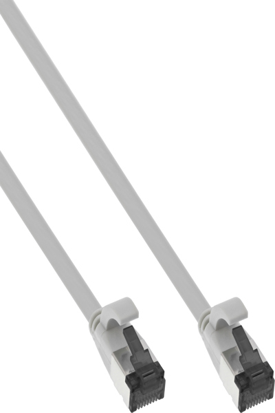 Câble patch plat InLine - U/FTP - Cat.8.1 - TPE sans halogène - gris - 7,5 m