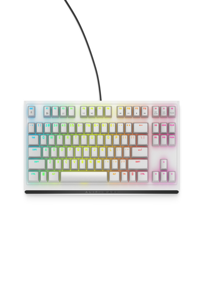 Dell Alienware AW420K - Wired - USB - Mechanical - QWERTY - RGB LED - White - AW420K-W-WW
