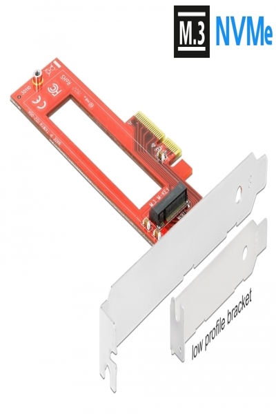 Delock Delock PCI Express x4-kort till 1 x M.3 / NF1-kortplats - 90401
