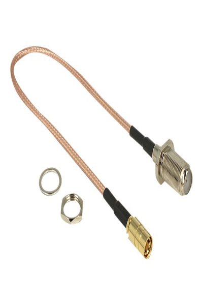 Delock Antennkabel - F-kontakt (R) skott till SMB (P) - 13024