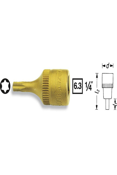 HAZET 8502-T30 1/4 pouce