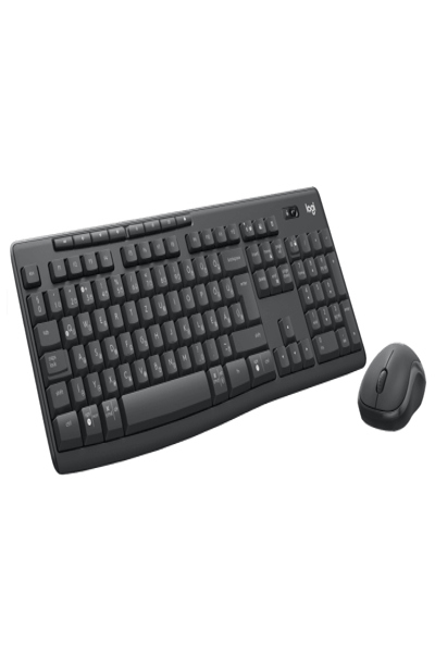 Logitech MK370 Combo for Business - Wireless - RF Wireless + Bluetooth - Mecha-membrane key switch - QWERTY - Graphite - Mouse included - 920-012070