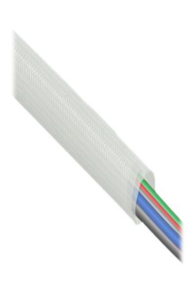 Delock 18936 - Braided sleeving - Fiberglass - White - 1 pc(s) - 18936