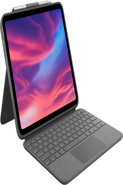 Logitech Combo Touch - QWERTY - Danish - Finnish - Norwegian - Swedish - Touchpad - 1.8 cm - 1 mm - Apple - 920-011440
