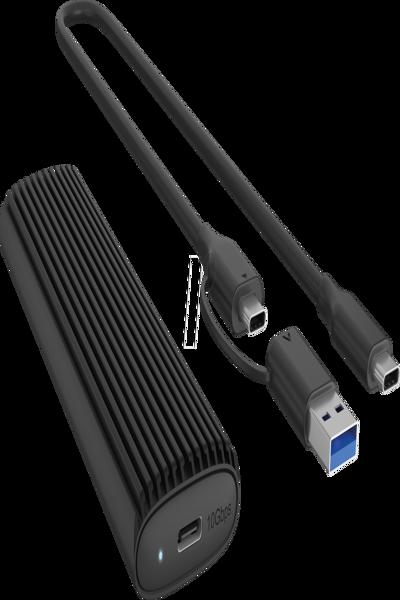 ICY BOX IB-1808MCT-CU31 NVMe SSD USB 3.2 Type-C GehÃƒÂ¤use - Case - Heatsink - 61124