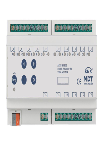 Actionneur de couplage MDT AKK-1616.03 16 voies 8TE REG 16A 230VAC
