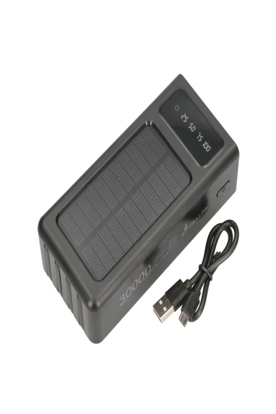 Batterie solaire noire 30 000 mAh Extralink EPB-093