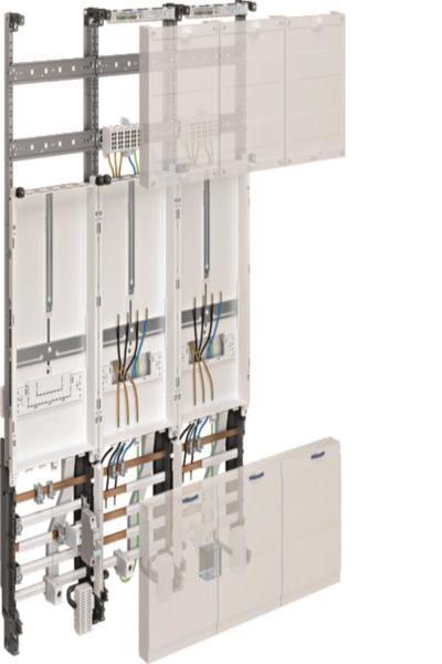 Tableau complet Hager universZZL31X2N1050mm 2ZP 3 voies version SG Thuringe