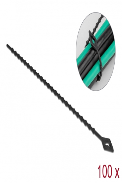 Delock Cable tie - beaded - 20 cm - 19569