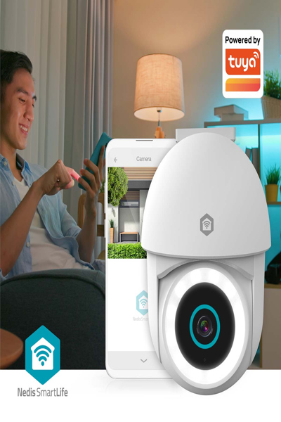 Nedis SmartLife AuÃƒÅ¸enkamera| Wi-Fi| Spotlight| 3MP Full HD 1296p| Pan tilt| IP65|