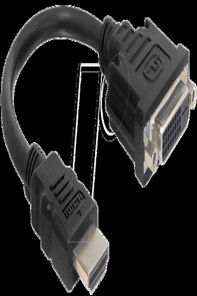 Delock Adapterkabel - HDMI-hane till DVI-I-hona - 65327