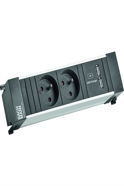 Bachmann power Frame 2xUTE 1xUSB Charge - Power Strip