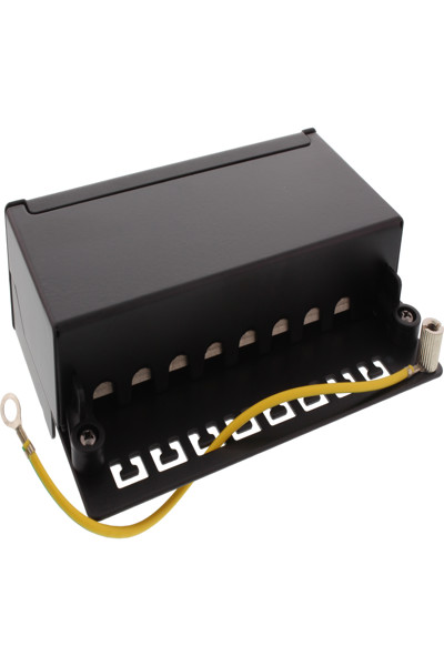 Panneau de brassage en ligne Cat.6A, montage table/mur, 8 ports, noir RAL9005