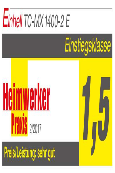 Einhell TC-MX 1400-2 E - Mortier - Peinture - M14 - 780 RPM - 1400W