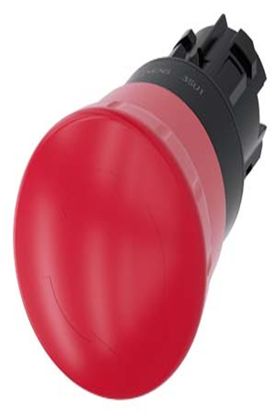 Siemens 3SU10001HB200AA0 Push Button Black Red