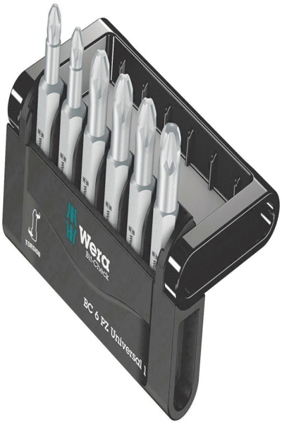 Embouts Wera Phillips PZ Mini-Check PZ 50 mm 6 pièces. 05056471001