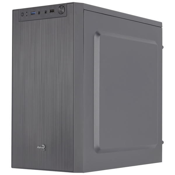 AeroCool CS-108 S-BK-v1 ATX chassis, black, simple design - ACCS-PC16014.11