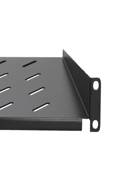 Étagère rack 19" Extralink 1U 300 mm noire pour armoires murales