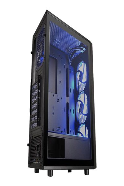 Thermaltake Versa J25 TG RGB Midi Tower PC Case - CA-1L8-00M1WN-01