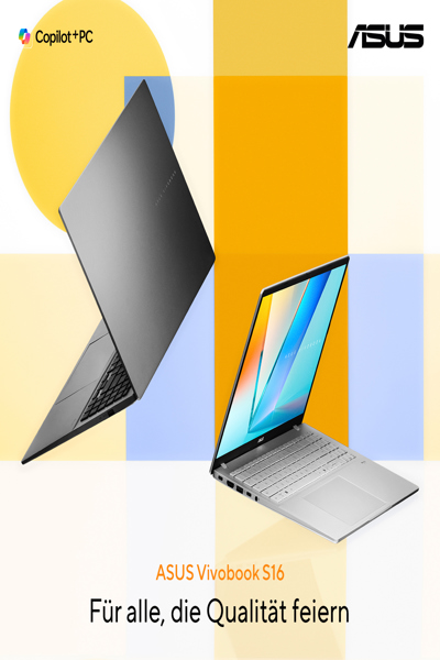 ASUS Vivobook S16 M3607GA-SH004W AMD Ryzen AI 7 445 Notebook 16" - Notebook - 2 GHz - 90NB17M1-M00580