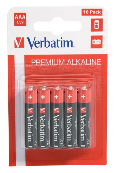 Piles Verbatim 10 x AAA / LR03