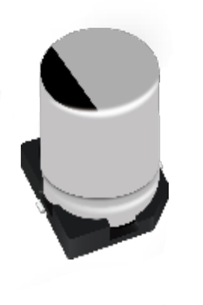 Panasonic EEEFK1V331AP, Fixed capacitor, Aluminium, Surface, Cylindrical, 500 pcs, Black, Grey - EEEFK1V331AP