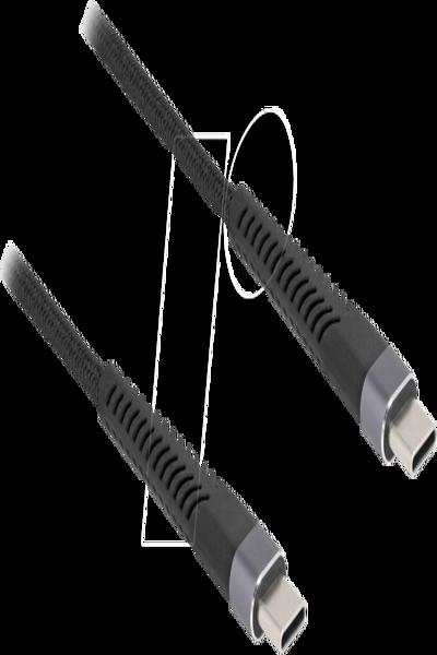 Delock USB-kabel - 24-stifts USB-C (hane) till 24-stifts USB-C (hane) - 81124