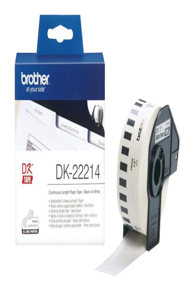 Brother DK-22214 - White - Roll (1.2 cm x 30.5 m) thermal paper - DK22214