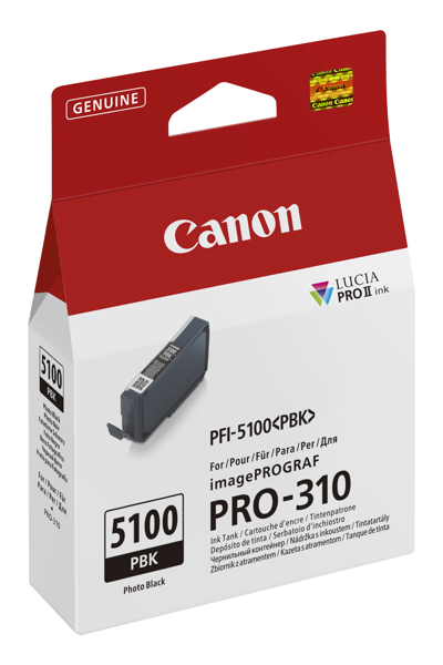 Cartouche d'encre photo noire Canon PFI-5100 PBK