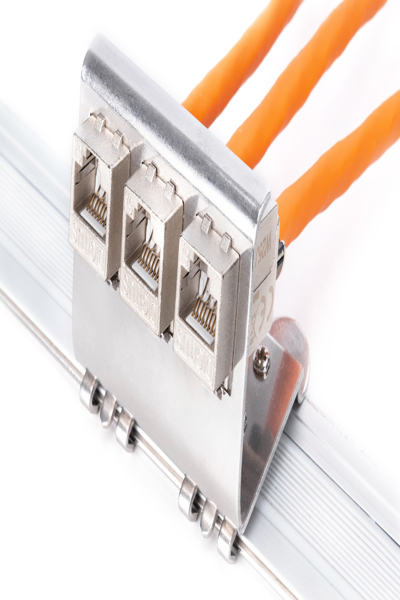 DIGITUS DIN rail adapter for 3x Keystone module - AN-25183