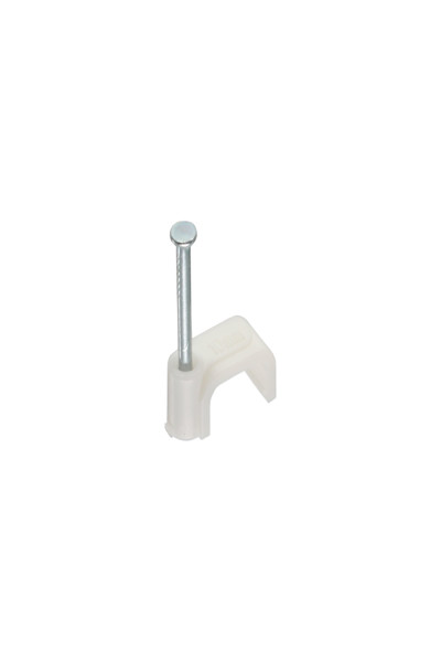 Lot de 100 serre-câbles carrés InLine de 8 mm, blancs