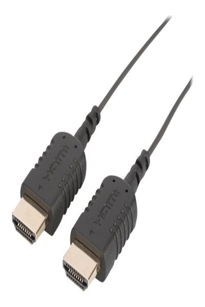 DIGITUS HDMI High Speed Anschlusskabel, Typ A, HighFlex St/St, 2.0m, 4K UltraHD@30Hz, acktiv, CE, gold, sw ( DB-330120-020-S ) - DB-330120-020-S