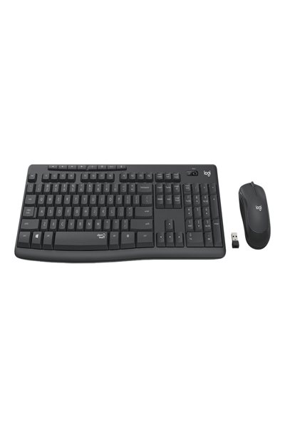 Logitech MK295 Silent Wireless Combo - Full-size (100%) - Wireless - RF Wireless - AZERTY - Graphite - Mouse included - 920-009803