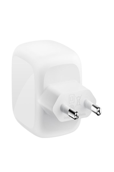 Belkin BoostCharge 67W Dual USB-C PD Wall Charger - Cable - Digital - WCH020KQ2MWH-B6