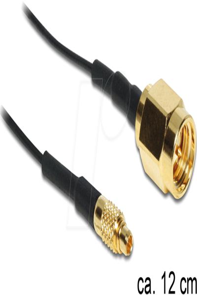 Delock Aerial adapter - SMA (M) to MMCX (M) - 88471