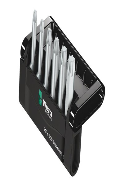 Wera 05056472001 - 6 pièces - Torx - TX10,TX15,TX20,TX25,TX30,TX40 - 5 cm - 76 g - République tchèque
