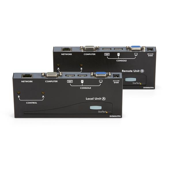 StarTech USB VGA KVM extension up to 150.0m - KVM extender via Cat5 UTP network cable - KVM extender - up to 150 m (SV565UTPUEU) - SV565UTPUEU