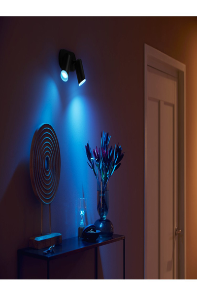 Philips Hue White&Col. Amb. Fugato Spot 2flg schwarz 2x4.2W