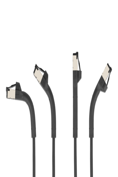 Delock Patch cable - RJ-45 (M) angled up to 60° to RJ-45 (M) angled up to 60° - 80936