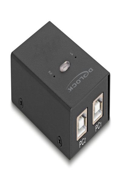 Delock USB-switch - 2 datorer till 4 enheter - 11505