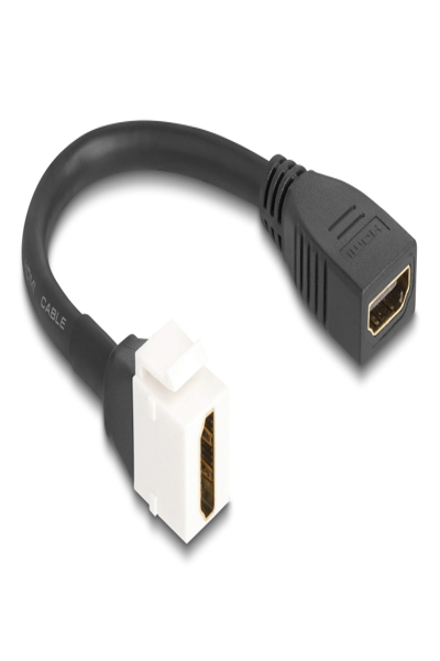 Delock HDMI cable - HDMI female to HDMI female keystone - 86973