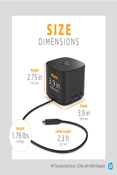 HP Thunderbolt Dock 120W G2 - 2UK37AA#ABU