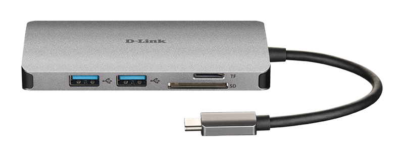 D-Link DUB-M810 USB-C 8-portars USB 3.0-hubb - DUB-M810