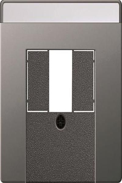 GIRA 0876600 Couvercle BSF TAE USB System 55 en acier inoxydable