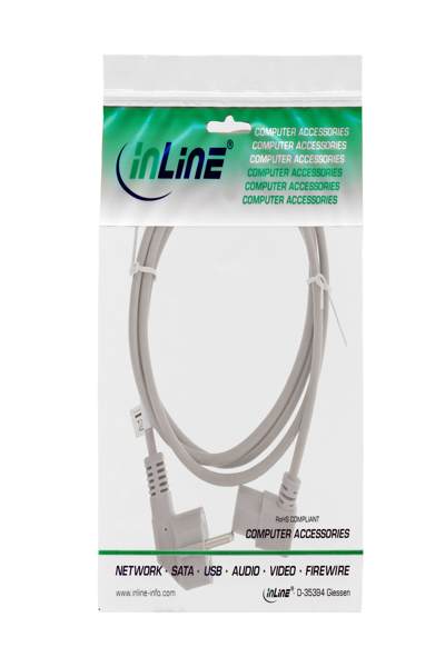 Câble d'alimentation en ligne CEE 7/7 vers C13 coudé 1,8 m