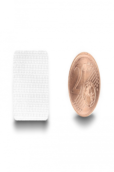 Delock Hook-and-loop dots - square - self-adhesive - 64 pieces white - White - 20 mm - 64 pc(s) - Polybag - 19097