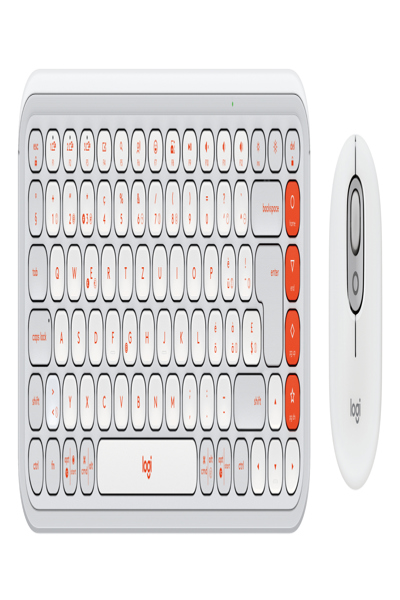 Logitech POP Icon Combo Off white CH - Mouse - 400 dpi