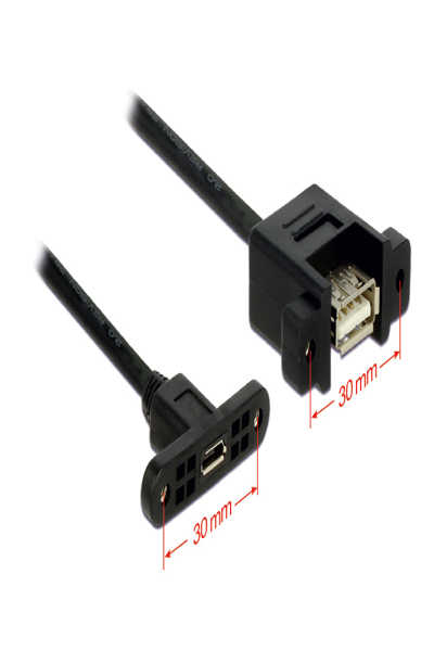 Delock Panel mount - USB cable - 85110