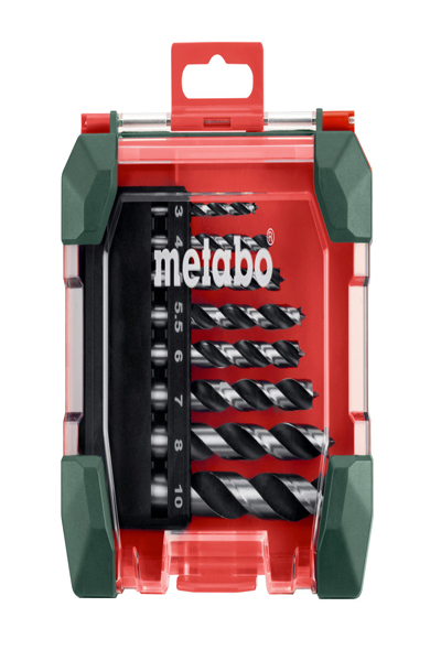 Metabo 626705000 - Drill - Drill bit set - Wood - Hardened steel - 3 - 4 - 5 - 5.5 - 6 - 7 - 8 - 10 mm - 8 pc(s)